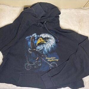 Men's Black Graphic Hoodie